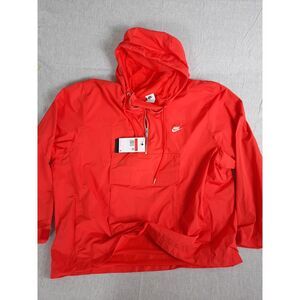 Nike Men's Large Oversized Utility Windbreaker Vest Camp Scuba Drawstring Jacket